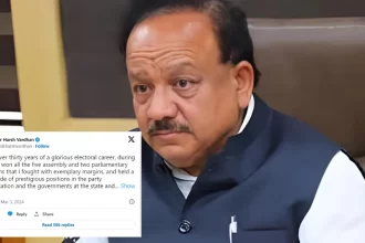 MP Dr. Harsh Vardhan Retires from Politics