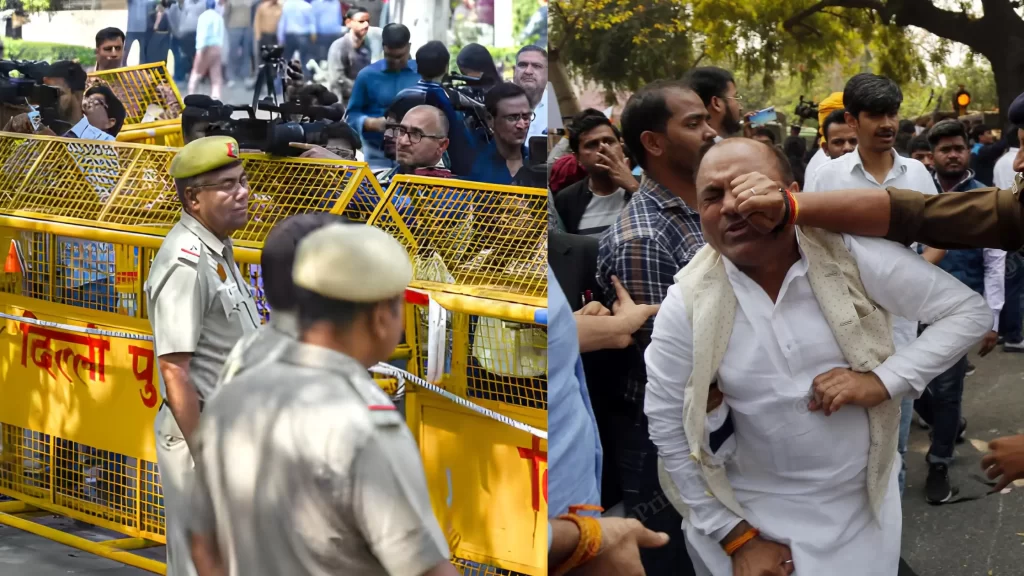 Supporters of AAP Party Stage Protest After Arrest