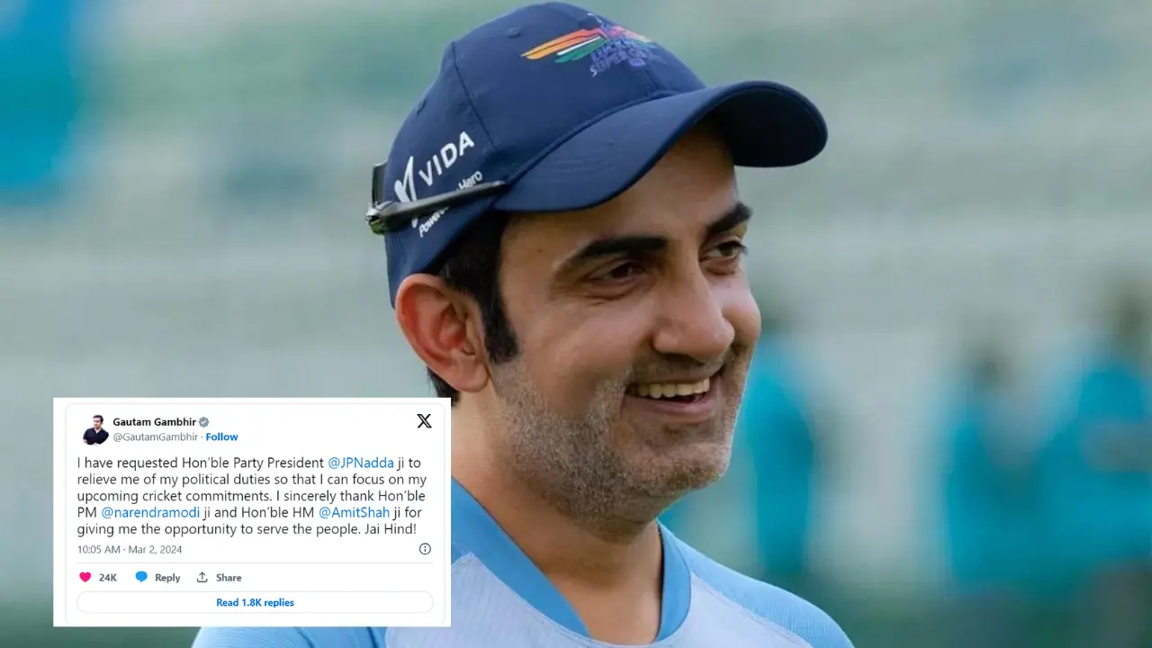 why-did-gautam-gambhir-retire-from-electoral-politics