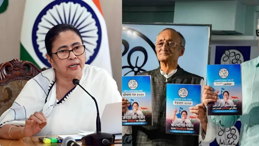 TMC released manifesto, Mamata Banerjee said "will not allow NRC to be implemented