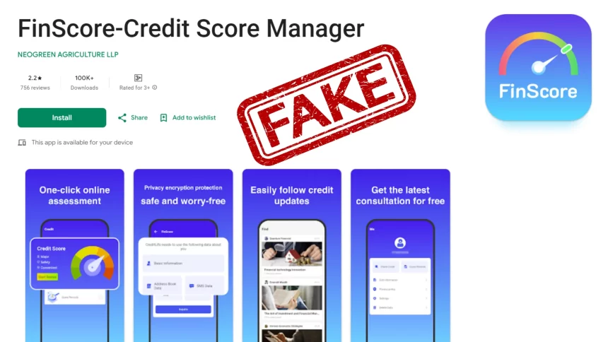 Government issued alert, do not take loan or check credit score from this app