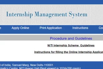 Niti Aayog Internship 2024