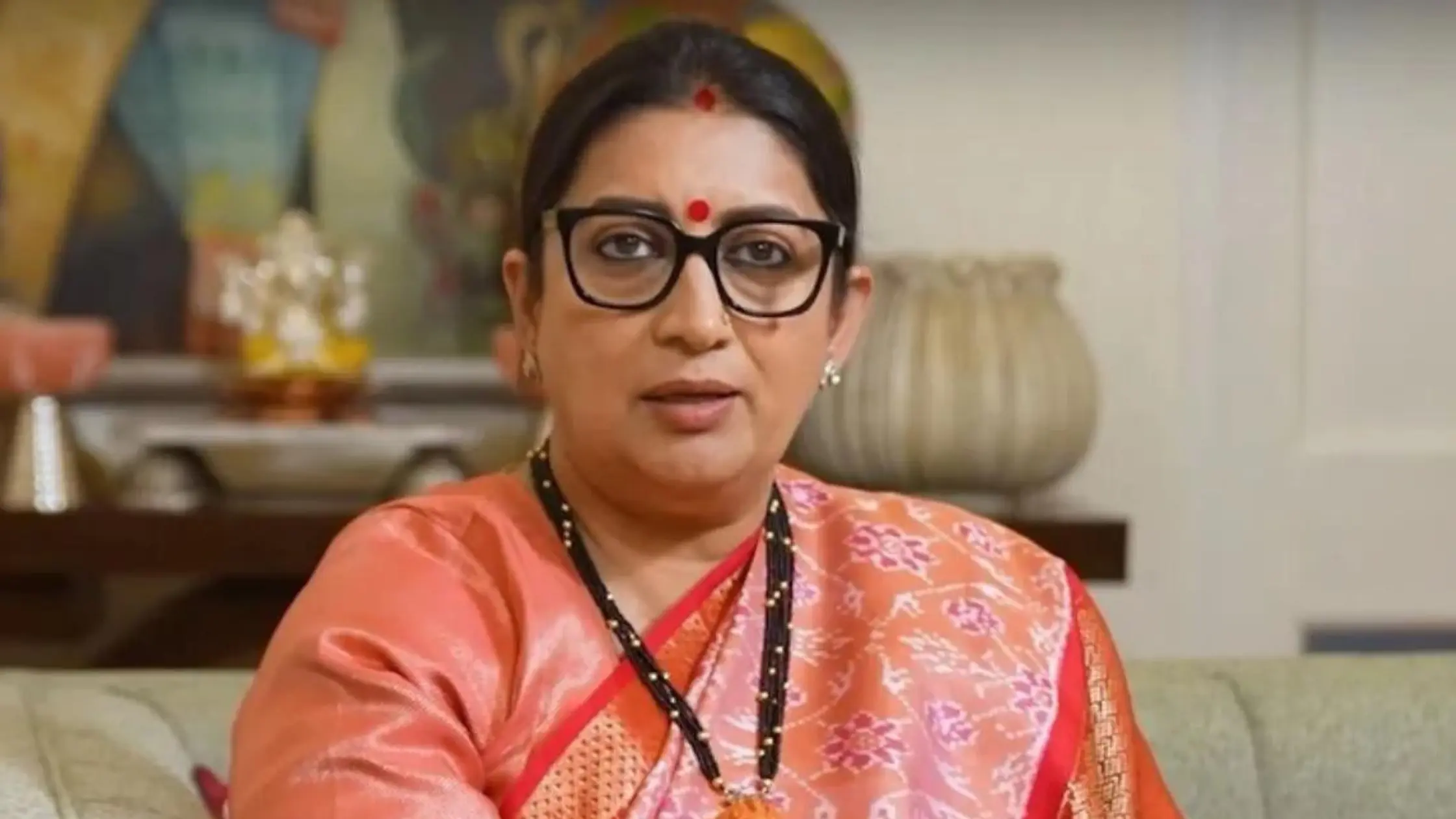 Union Minister Smriti Irani cornered Congress, Hindu society has been tortured under her rule.